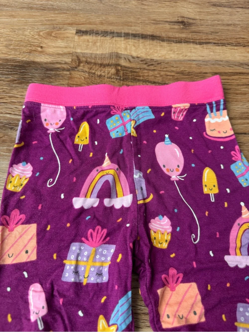 littlesleepies Purple Balloon & Cupcake Toddler Pajama Top